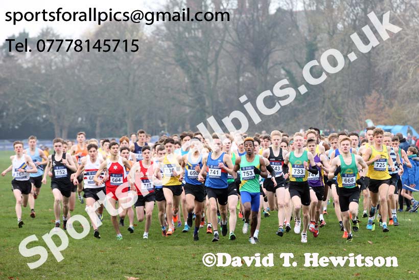 Mens under-17 British Athletics Liverpool Cross Challenge, Sefton Park, Liverpool. Photo:  David T. Hewitson/Sports for All Pics